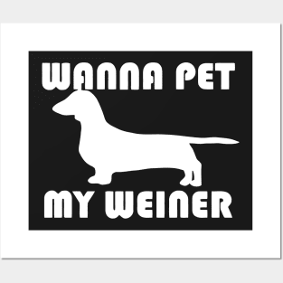 Wanna Pet My Weiner Posters and Art